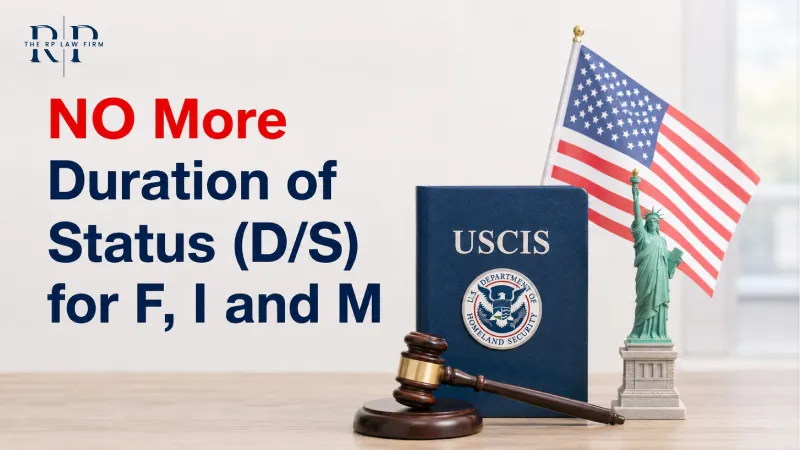 Duration of status rule ending 15 September 2026 — F-1 student visa admit-until date, Atlanta immigration attorney Ripal Patel